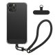 Kwmobile калъф с подвижна връзка за Apple iPhone 12 Pro, прозрачен/черен, силиконов, KWM000022TO001C