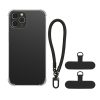 Kwmobile калъф с подвижна връзка за Apple iPhone 12 Pro, прозрачен/черен, силиконов, KWM000022TO001C
