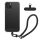 Kwmobile калъф с подвижна връзка за Apple iPhone 15, прозрачен/черен, силиконов, KWM000022TP001C