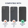 Kwmobile калъф с подвижна връзка за Apple iPhone 15, прозрачен/черен, силиконов, KWM000022TP001C