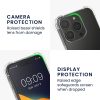 Kwmobile калъф с подвижна връзка за Apple iPhone 15 Pro, прозрачен/черен, силиконов, KWM000022TQ001C