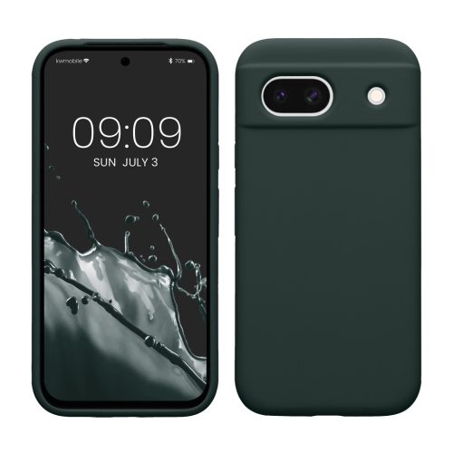 Kwmobile калъф за Google Pixel 8a, тъмнозелен, силиконов, KWM000020KQ028C
