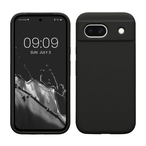Kwmobile калъф за Google Pixel 8a, черен, силиконов, KWM000020KQ029C