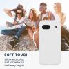 Kwmobile калъф за Google Pixel 8a, бял, силиконов, KWM000020KU023C