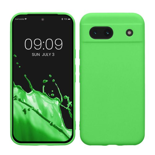 Kwmobile калъф за Google Pixel 8a, зелен, силиконов, KWM000020KU027C