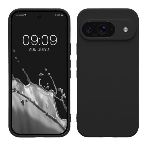 Kwmobile калъф за Google Pixel 9, черен, силиконов, KWM000020PG004C