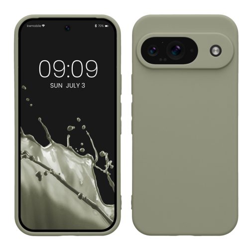 Kwmobile калъф за Google Pixel 9, светло зелен, силиконов, KWM000020PG009C