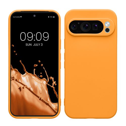 Kwmobile калъф за Google Pixel 9 Pro, оранжев, силиконов, KWM000020PH002C