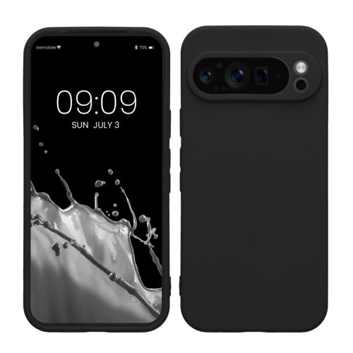 Kwmobile калъф за Google Pixel 9 Pro, черен, силиконов, KWM000020PH004C