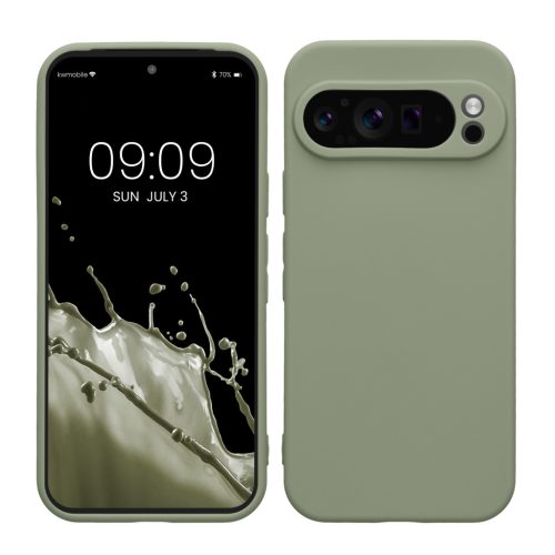 Kwmobile калъф за Google Pixel 9 Pro, светло зелен, силиконов, KWM000020PH009C
