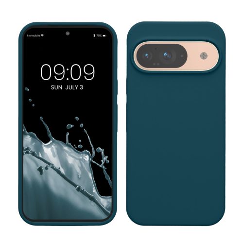 Kwmobile калъф за Google Pixel 9/Pixel 9 Pro, син, силиконов, KWM000020PI008C