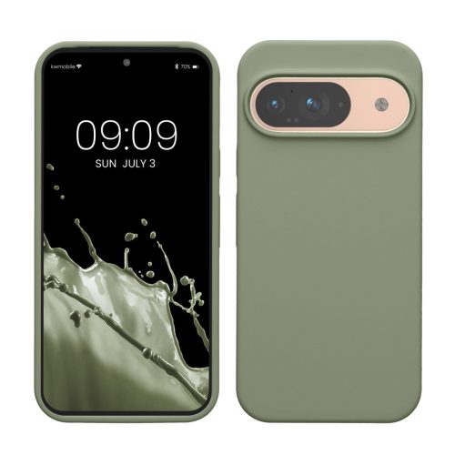 Kwmobile калъф за Google Pixel 9/Pixel 9 Pro, светло зелен, силиконов, KWM000020PI012C