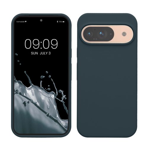 Kwmobile калъф за Google Pixel 9/Pixel 9 Pro, тъмнозелен, силиконов, KWM000020PI014C