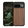 Kwmobile калъф за Google Pixel 9/Pixel 9 Pro, кафяв, дърво/силикон, KWM000020PJ001C