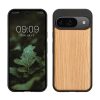 Kwmobile калъф за Google Pixel 9/Pixel 9 Pro, кафяв, дърво/силикон, KWM000020PJ002C