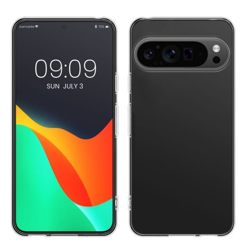 Kwmobile калъф за Google Pixel 9 Pro, прозрачен, силиконов, KWM000020PL001C