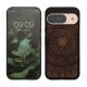 Kwmobile калъф за Google Pixel 9/Pixel 9 Pro, кафяв, дърво/силикон, KWM000020PT003C