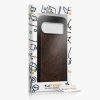 Kwmobile калъф за Google Pixel 9/Pixel 9 Pro, кафяв, дърво/силикон, KWM000020PT003C