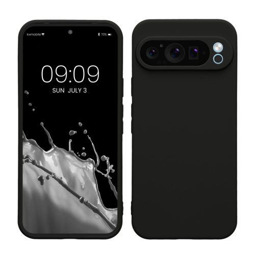 Kwmobile калъф за Google Pixel 9 Pro XL, черен, силиконов, KWM000020PU004C