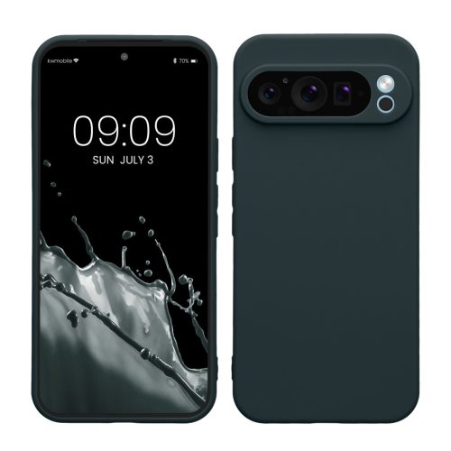 Kwmobile калъф за Google Pixel 9 Pro XL, тъмнозелен, силиконов, KWM000020PU006C