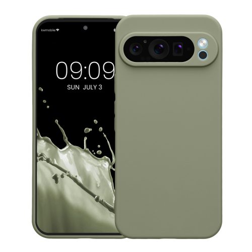 Kwmobile калъф за Google Pixel 9 Pro XL, светло зелен, силиконов, KWM000020PU007C