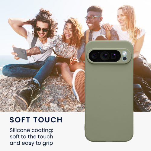 Kwmobile калъф за Google Pixel 9 Pro XL, светло зелен, силиконов, KWM000020PU007C