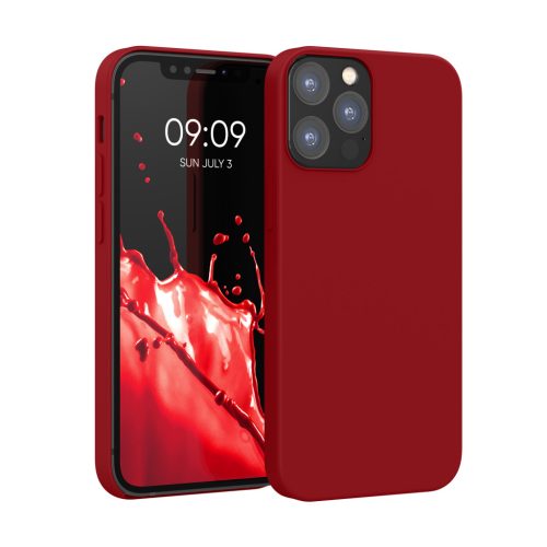Kwmobile калъф за Apple iPhone 12/iPhone 12 Pro, червен, силиконов, KWM000011JP101C