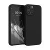 Силиконов калъф Kwmobile за Apple iPhone 12 Pro Max, черен, KWM000011JR083C