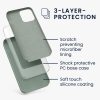 Kwmobile калъф за Apple iPhone 12 Pro Max, зелен, силиконов, KWM000011JR084C