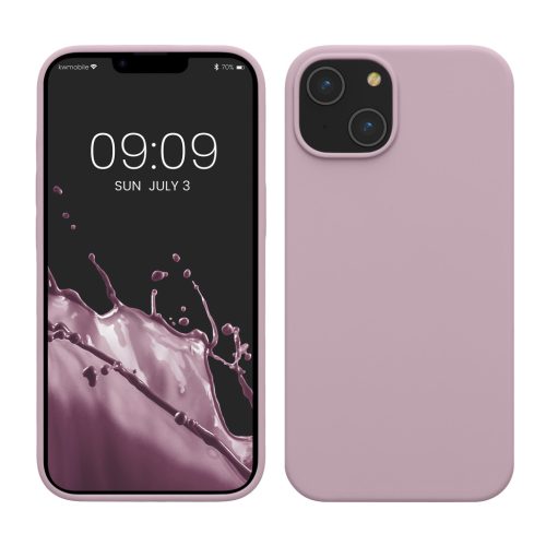 Kwmobile калъф за Apple iPhone 14, светло лилав, силиконов, KWM000016NI047C