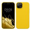 Kwmobile калъф за Apple iPhone 15 Plus, жълт, силиконов, KWM000020CB007C