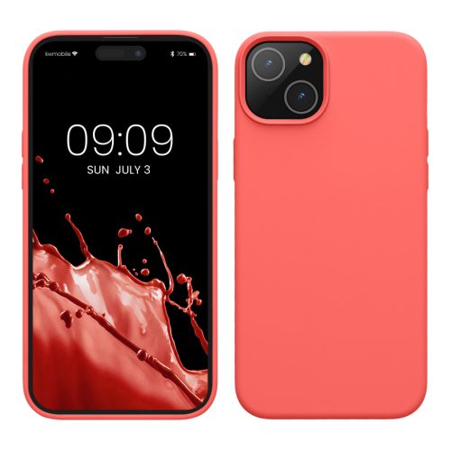 Kwmobile калъф за Apple iPhone 15 Plus, розов, силиконов, KWM000020CB008C