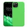 Kwmobile калъф за Apple iPhone 15 Plus, зелен, силиконов, KWM000020CB010C