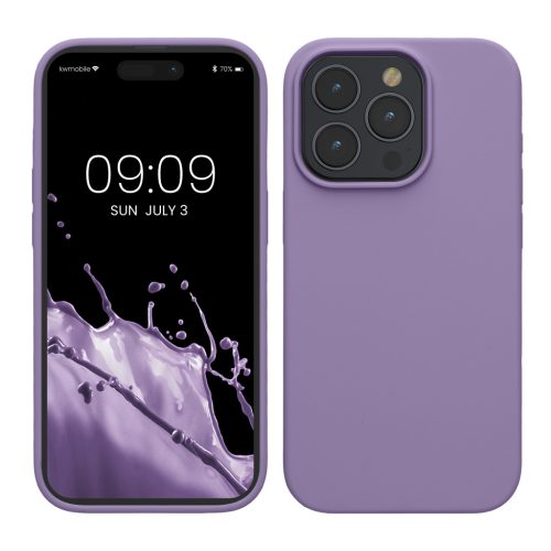 Kwmobile калъф за Apple iPhone 15 Pro, лилав, силиконов, KWM000020CC035C