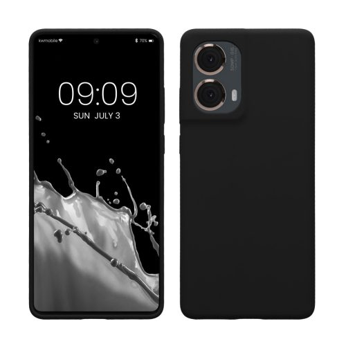 Kwmobile калъф за Motorola Moto G85, черен, силиконов, KWM000022TR001C