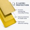 Kwmobile калъф за Motorola Moto G85, жълт, силиконов, KWM000022TR006C