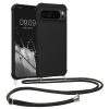 Kwmobile калъф с връзка за Google Pixel 9/Pixel 9 Pro, черен, силиконов, KWM000020PY001C