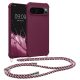 Kwmobile калъф с връзка за връзка за Google Pixel 9 Pro XL, лилав, силиконов, KWM000020PZ004C