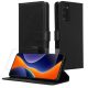 Комплект калъф и защитно фолио Kwmobile за Samsung Galaxy S20 FE, черен, еко кожа/силикон, KWM000021UU001C