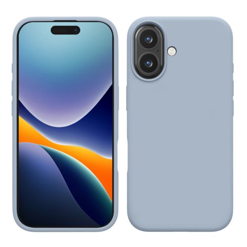 Kwmobile калъф за Apple iPhone 16, светло син, силиконов, KWM000022TU009C