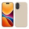 Kwmobile калъф за Apple iPhone 16, кремав, силиконов, KWM000022TU010C