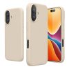 Kwmobile калъф за Apple iPhone 16, кремав, силиконов, KWM000022TU010C