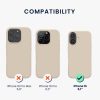 Kwmobile калъф за Apple iPhone 16, кремав, силиконов, KWM000022TU010C
