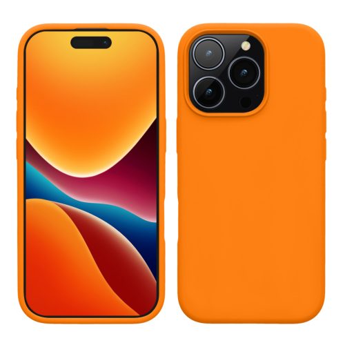 Kwmobile калъф за Apple iPhone 16 Pro, оранжев, силиконов, KWM000022TW003C