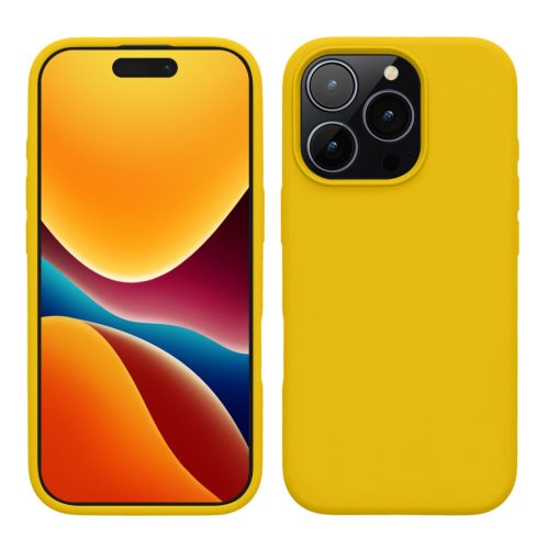 Kwmobile калъф за Apple iPhone 16 Pro, жълт, силиконов, KWM000022TW004C