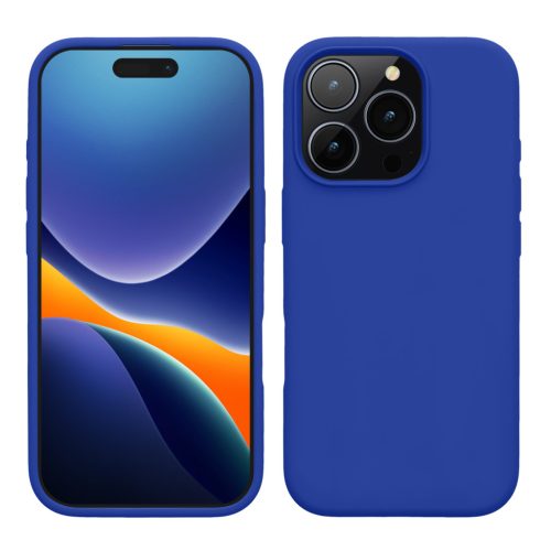Kwmobile калъф за Apple iPhone 16 Pro, син, силиконов, KWM000022TW005C