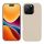Kwmobile калъф за Apple iPhone 16 Pro, кремав, силиконов, KWM000022TW011C