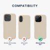 Kwmobile калъф за Apple iPhone 16 Pro, кремав, силиконов, KWM000022TW011C