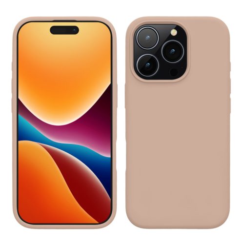 Kwmobile калъф за Apple iPhone 16 Pro, кремав, силиконов, KWM000022TW013C
