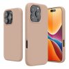 Kwmobile калъф за Apple iPhone 16 Pro, кремав, силиконов, KWM000022TW013C